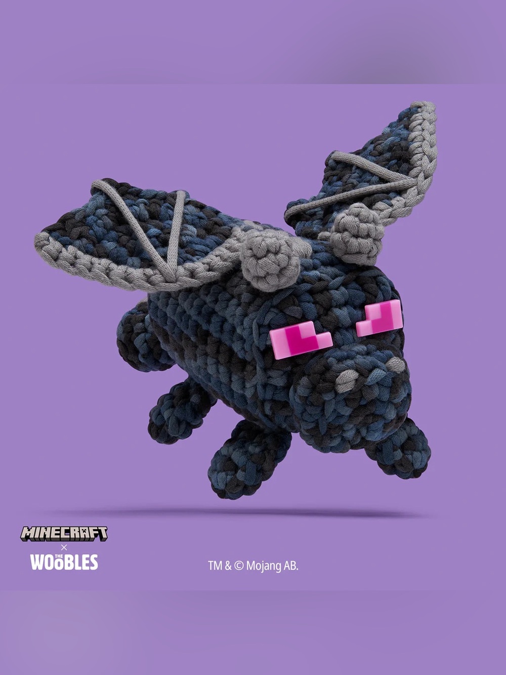 The Woobles Minecraft Ender Dragon Crochet Kit-Kit for Beginners-NEW SEALED